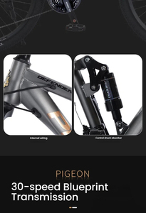 Bicicleta de <span class=keywords><strong>Montaña</strong></span> con Cuadro de Acero al Carbono Resistente a Impactos, 24/27/30 Velocidades, Frenos de Disco Hidráulicos, Suspensión Delantera de Aleación de Aluminio - Product Image 5