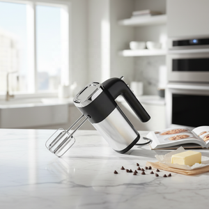 <span class=keywords><strong>Batidora</strong></span> manual potente <span class=keywords><strong>de</strong></span> <span class=keywords><strong>500W</strong></span> con 5 velocidades y Turbo, mezclador <span class=keywords><strong>de</strong></span> cocina manual <span class=keywords><strong>de</strong></span> acero inoxidable, incluye batidores y ganchos para masa - Product Image 4