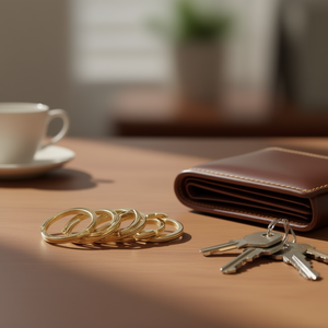 Portachiavi Ilan 30mm Oro 8 Pezzi per Accessori Portachiavi - Product Image 2