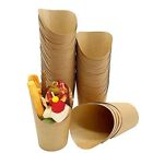 Gobelet jetable en papier kraft 12oz, à bords inclinés, résistant à la graisse, pour charcuterie, apéritifs et frites