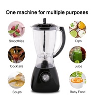 Outai blender plastik 400W 500W, peralatan rumah tangga pisau stainless steel 304 moulinex 3 in 1 blender juicer 4 in 1