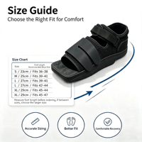 Chaussure post-opératoire à talon compensé et bout carré, certifiée CE ISO, décompression du talon, maille respirante, pour fasciite plantaire et épine calcanéenne, ODM OEM