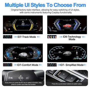 NaviHua New Upgrade 12.3 InchDigital Cluster <b>Speedometer</b> LCD Dashboard Screen Fit <b>for</b> BMW X5 E70 2006-2013 - Product Image 5