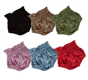 <span class=keywords><strong>Pantaloncini</strong></span> in Velluto a Vita Alta per Neonati, Pronti per la Spedizione, Colore Rosso, Bummies in Velluto per Bambine - Product Image 3