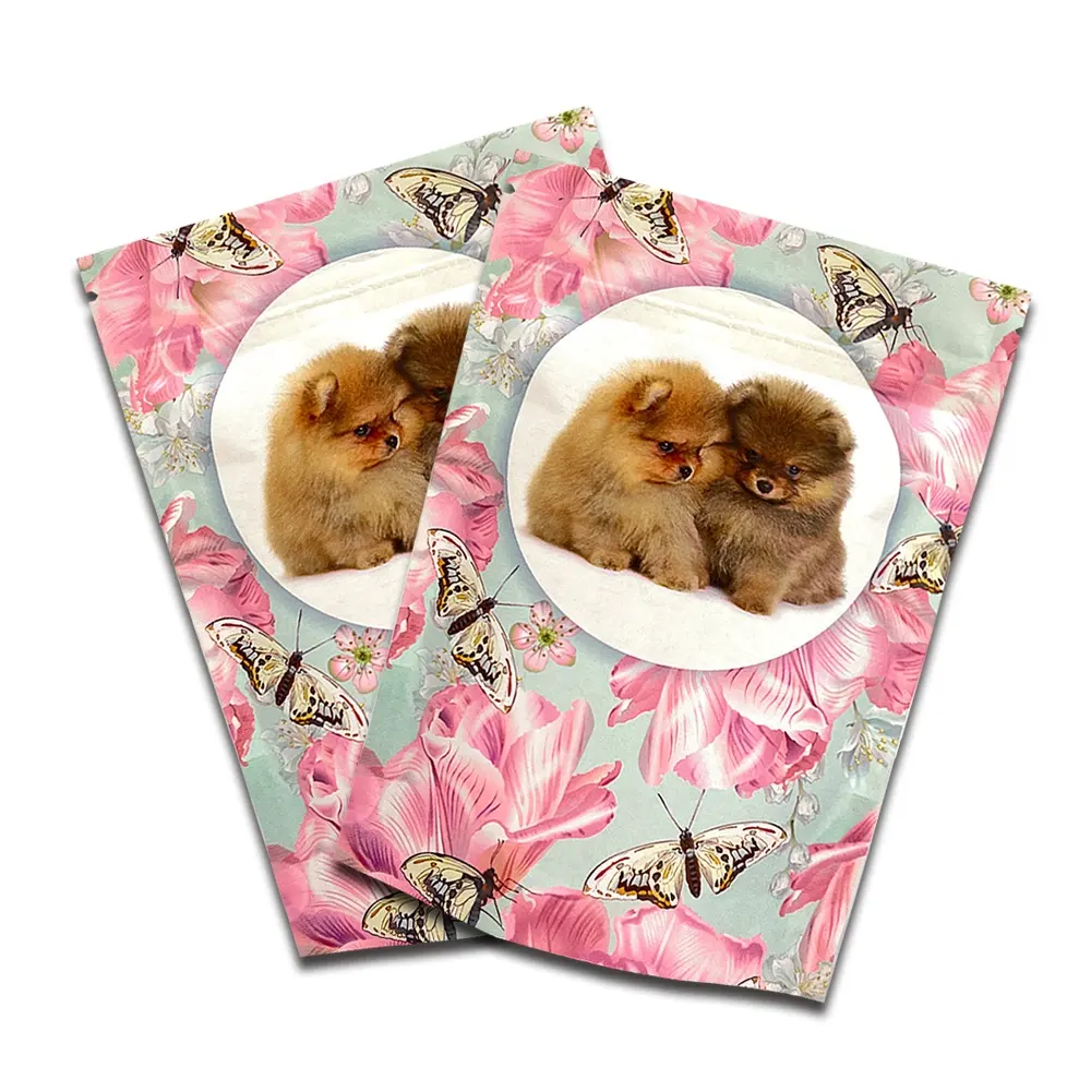 מותאם אישית הדפסת Ziplock פלסטיק Doypack חבילה פאוץ עבור טבעי לחיות מחמד חטיף קופצני מקלות מזון כלב לטפל אריזה