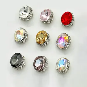 Wholesale 3d Kawaii Luxury Rhinestones Nail Art Charm Diamond Decoration