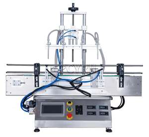 Système de remplissage compact à 4 têtes avec entraînement magnétique, automatique pour les liquides purs uniquement - Product Image 1