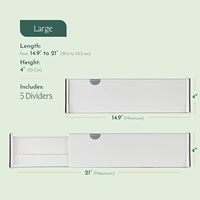 5 Pcs Set Réglable Écologique ABS En Plastique Tiroir Diviseurs Placard Organisateur Cuisine Extensible Tiroir Organisation Séparateurs