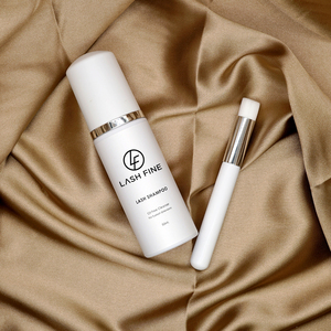 Kit de champú para pestañas, botella de champú rosa con logotipo propio, 60ml, venta al por mayor - Product Image 3