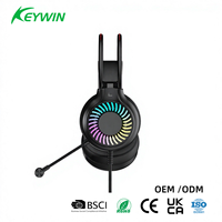 Stok Pabrik Siap Kirim Headset Gaming Rainbow 7.0 USB Wired On-ear dengan Mic Tersedia 7.0 USB Wired Over-ear Gaming Headset dengan Mic