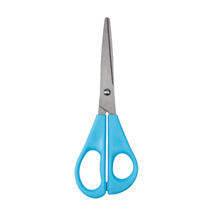 Stainless Steel Office Scissors Blue Straight Head For Home And Student Use 0250 Paper Cutting Stationery - Product Image 3