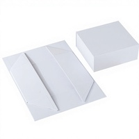 Boîte cadeau pliante blanche en papier pour bougie, parfum, vêtements, chaussures