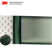Film vinyle personnalisé durable pour voiture, couleur changeante, vert pin mat métallisé, 3M 2080-M206, haute adhérence, résistant à la chaleur