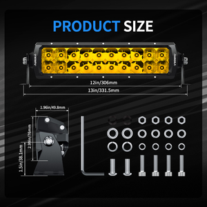 Barre lumineuse LED AURORA brevetée, dernière génération, haute puissance, 6 pouces, 10 pouces, 20 pouces, 30 pouces, 40 pouces, 50 pouces, pour tout-terrain, 4x4, camion, voiture, barre lumineuse LED tout-terrain - Product Image 6