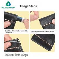 MZhhardware Cadres flexibles internes en métal Fermoir de baiser Cadre de sac à main Porte-monnaie DIY Artisanat Charnières Clip Sac Kiss Lock Cadre de sac à main