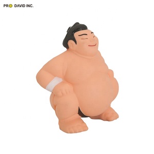Balle anti-stress amusante en forme de lutteur de sumo, couleur et logo personnalisés, certifiée sécurité, jouet de décompression pour enfants et adultes, cadeau anti-stress - Product Image 3