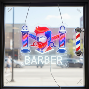 Enseigne lumineuse LED pour salon de <span class=keywords><strong>coiffure</strong></span>, enseignes lumineuses pour salon de <span class=keywords><strong>coiffure</strong></span>, enseignes pour salon de <span class=keywords><strong>coiffure</strong></span>, logo d'entreprise - Product Image 6