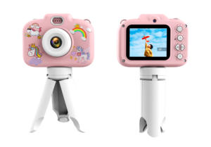 Cámara para Niños con Trípode, Cámara Digital de 30MP con Doble Lente para Niños, Grabadora de Fotos y Vídeos con Juegos, Cámara Infantil con Diseño de Dibujos Animados - Product Image 2