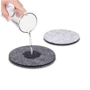 Sous-verre en feutre de polyester écologique, absorbant l'eau et isolant thermiquement, accessoires de cuisine, tapis de jardinage en tissu non tissé - Product Image 1