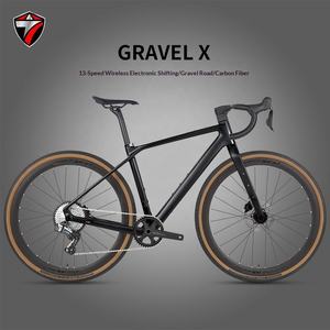 Bicicletas de Gravel X 25, Modelos de 24 Velocidades, Frenos de Disco, Ruedas de Aluminio, <span class=keywords><strong>Manillar</strong></span> de Fibra de Carbono para Ciclismo Urbano y de Gravel - Product Image 3