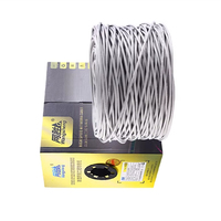 Cable de Red Exterior Cat6 Categoría 6E de Cobre Libre de Oxígeno, Gigabit, Doble Blindaje, para Ingeniería, Monitoreo y Comunicación, Trenzado