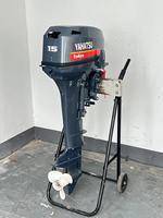 Mesin perahu Motor, YAHATSU Motor Outboard 2 tak 15hp Enduro, mesin perahu laut, kompatibel dengan Motor perahu YAMAHA asli dan suku cadang