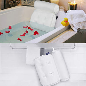 Oreillers de <span class=keywords><strong>bain</strong></span> anti-moisissure modernes sur mesure de qualité supérieure <span class=keywords><strong>Coussin</strong></span> d'appui-tête en maille 3D pour baignoire - Product Image 3