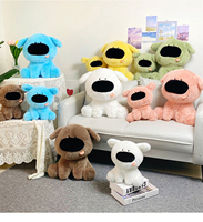 Peluche chiot ultra douce et populaire, personnalisable pour machine à griffes, adorable doudou bleu, couleurs personnalisables pour enfants et adultes