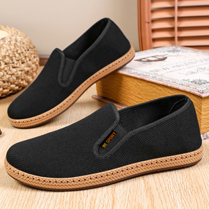 Zapatillas de Lona Transpirables con Malla para Hombre, Zapatos Vulcanizados que Aumentan la Altura, Zapatos Casuales Planos, ¡Gran Venta! OEM - Product Image 1