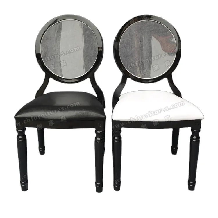 Chaises de trône de mariage de luxe avec cristal Acrylique dos aux ÉTATS-UNIS YC-D183