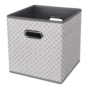 Fabric Cloth <strong>Storage</strong> Bins Fabric <strong>Cube</strong> Organizer with Dual Handles Foldable <strong>Cube</strong> <strong>Storage</strong> Baskets for Home Bedroom <strong>Storage</strong> <strong>Grey</strong> - Product Image 1