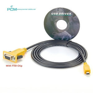 Mini <span class=keywords><strong>USB</strong></span> Nam để 9 pin D-Sub nữ RS232 nối tiếp cáp mở rộng FTDI chip FT232RL cho loa máy ảnh màn hình máy chiếu máy in - Product Image 1