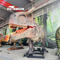 Modèle de dinosaure animatronique Carnotaurus réaliste de haute qualité pour l'amusement