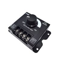 Controlador de fuente de alimentación de luz de un solo color para tiras de LED, regulador de intensidad de brillo ajustable, 30A DC 12V 24V 360W