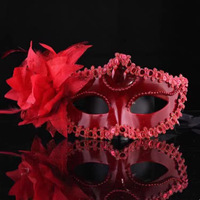Masque Vénitien Diamanté pour Soirée Dansante, Plumes et Fleurs, Mariage, Carnaval, Spectacle, Costume Sexy pour Femme, Masque de Mascarade Noël 2026