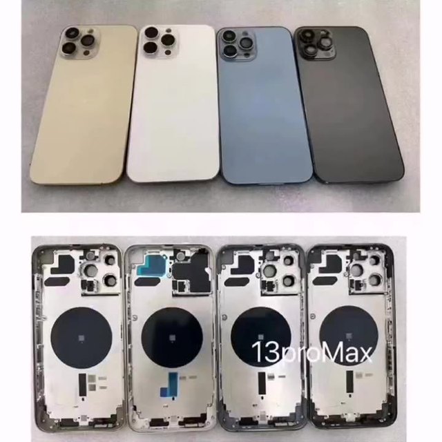 Middle Frame Glass Back Housing Assembly for iPhone X/XR/11/12/13/14 Pro/XS Max Replacement Parts
