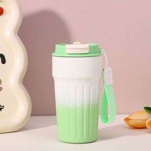 Taza de Café Portátil de Acero Inoxidable con Aislamiento al Vacío, Termo con Tapa y Cordón - Regalo Empresarial para Uso en Exteriores - Product Image 6