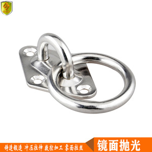 ตะขอสแตนเลส OEM สำหรับแขวนพัดลม โคมไฟระย้า ฐานรูปทรงเพชร จมูกประตู M5*60*36 ผิวเรียบ วัสดุเหล็ก - Product Image 2