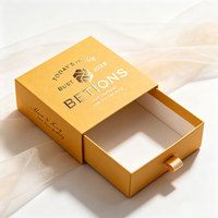 Boîte à tiroir coulissant en carton premium, finition mate, pour cosmétiques, montres, ceintures, emballage de produits, coffret cadeau