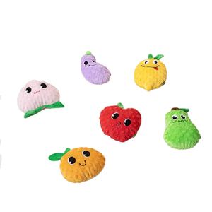 Giocattoli interattivi della corda del cane con il morso cigolante della peluche della frutta per la dentizione dei cuccioli e la pulizia dei denti - Product Image 1