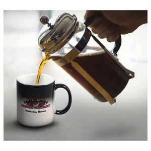 Mug en céramique GlazeKing changeant de couleur, blanc, sublimation personnalisée, mug en céramique sensible à la température, mug à café noir changeant de couleur - Product Image 6