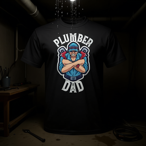 Camiseta de fontanero para hombre, camiseta de trabajo para experto en reparación de tuberías, camiseta informal para hombre - Product Image 3