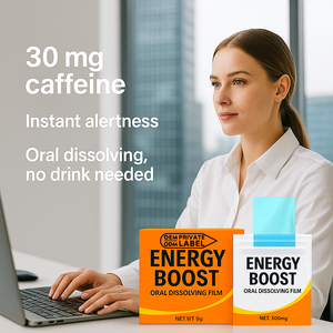 Film oral à dissolution rapide ODM Energy Boost à la caféine : énergie durable et concentrée instantanée - Product Image 3