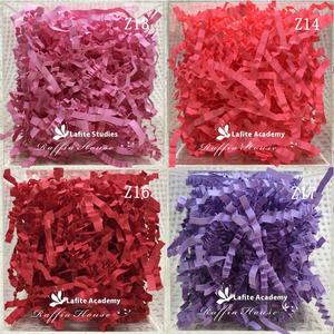 Papel tisú de rafia negro al por mayor, papel triturado arrugado, papel triturado, embalaje de regalo, relleno de papel decorativo - Product Image 3