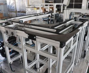 Factory Direct Sale TOSH-4 Pallet Conveyor Lithium Battery Durable Adjustable Speed 20m/min Stainless Steel Restaurant Food Shop - Product Image 5