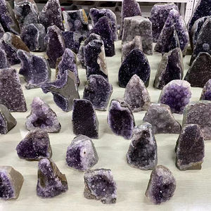 Venta al por mayor <span class=keywords><strong>natural</strong></span> Brasil <span class=keywords><strong>Uruguay</strong></span> roca amatista racimo cristal artesanía amatista cruda geoda - Product Image 2