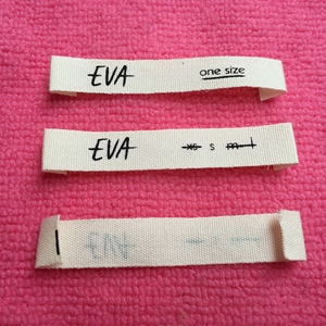 ฉลากผ้าฝ้ายธรรมชาติสำหรับเสื้อผ้าโลโก้บริษัทสำหรับหมวก - Product Image 3