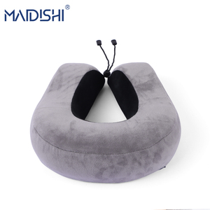 MAIDISHI WJ-162 Traagschuim Geweven U-vormig Oogmasker Nekkussen Draagbaar Massage Slaapmasker Hotel - Product Image 4