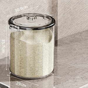 Cubo de arroz grueso sellado a prueba de humedad de cinco granos, tanque de almacenamiento doméstico, caja de almacenamiento de contenedores de granos varios - Product Image 1
