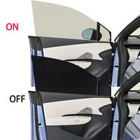 Film intelligent PDLC décoratif automobile pour effet de verre dépoli - Film pour vitres latérales de voiture avec isolation thermique ON=Transparent OFF=Opaque